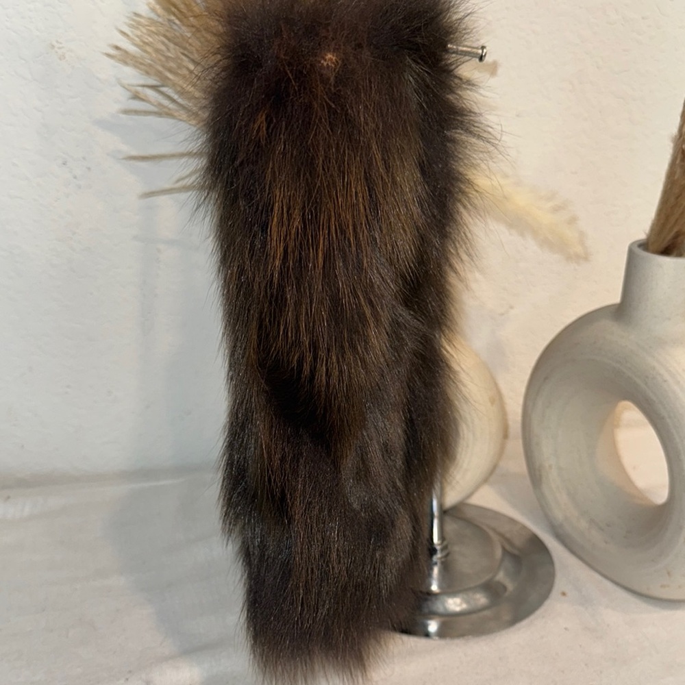 Authentic Junko Shimada Chic Brown Fur Tote Bag - Picture 5 of 10